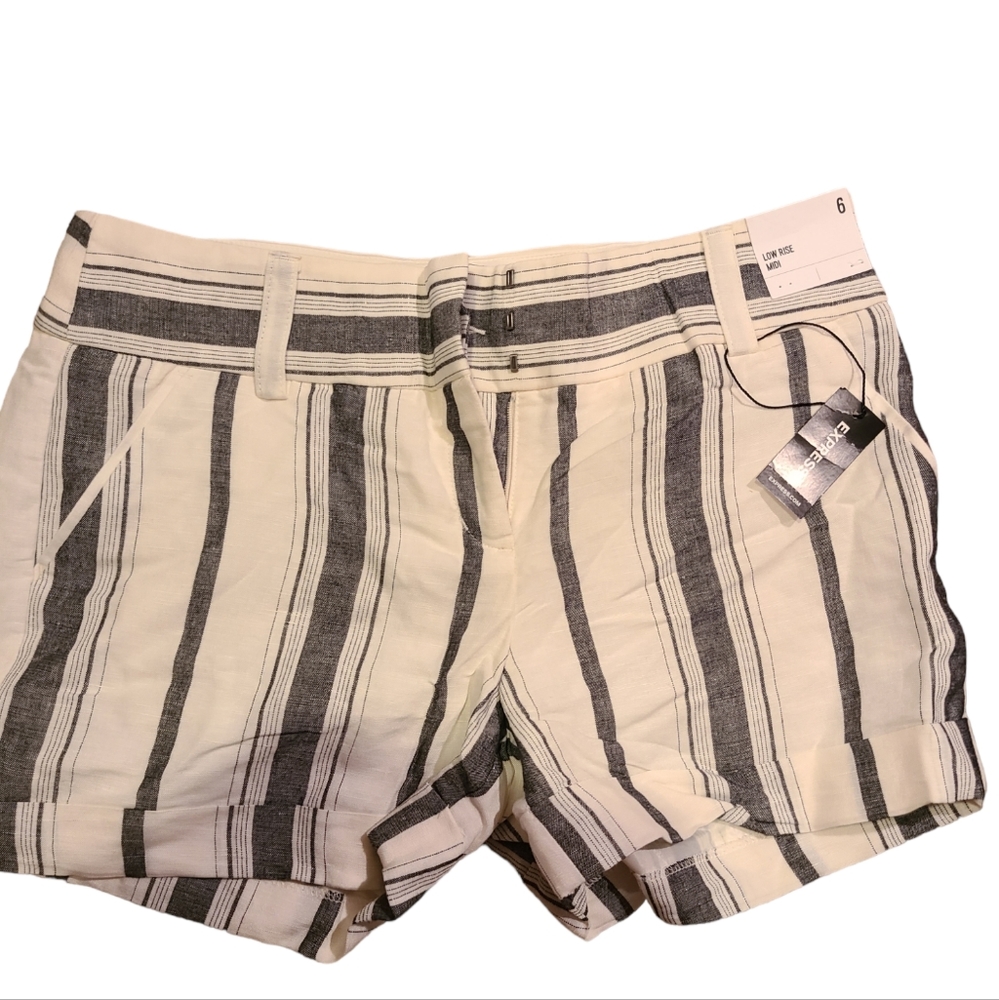 NWT Express Low Rise Midi Shorts